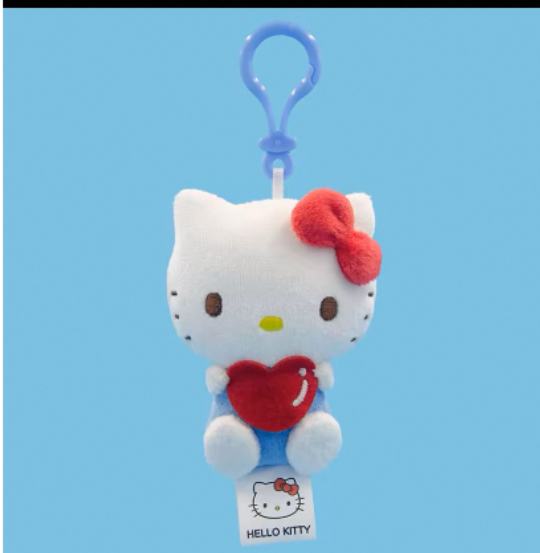 Heart Plush Duo – Hello Kitty & Pochacco